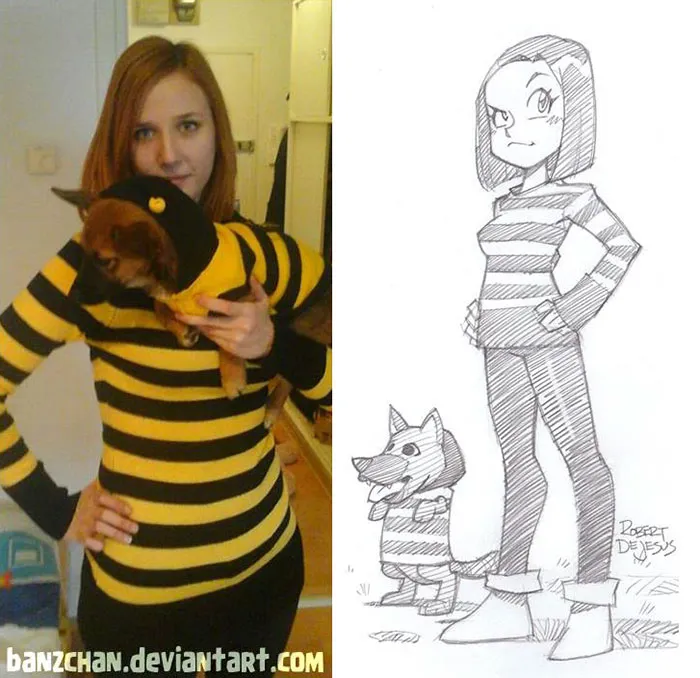 Illustrator Turns Strangers Into Anime Characters