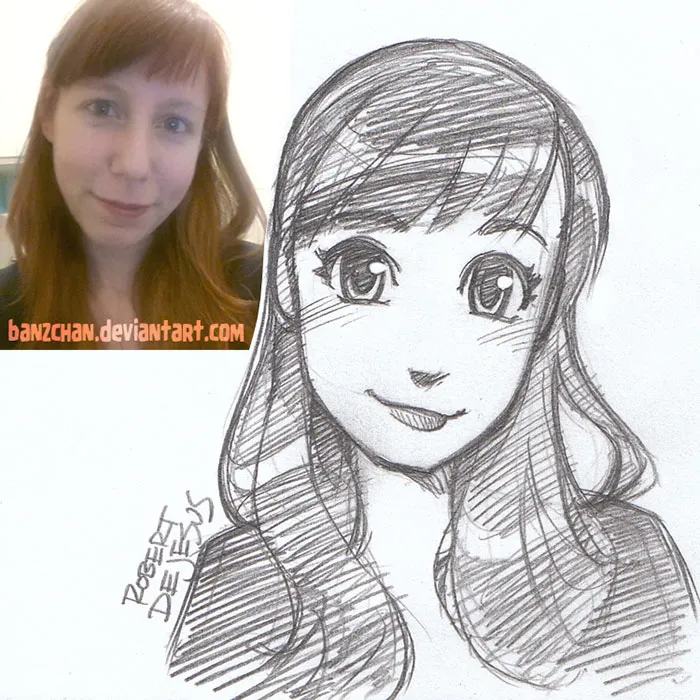 Illustrator Turns Strangers Into Anime Characters