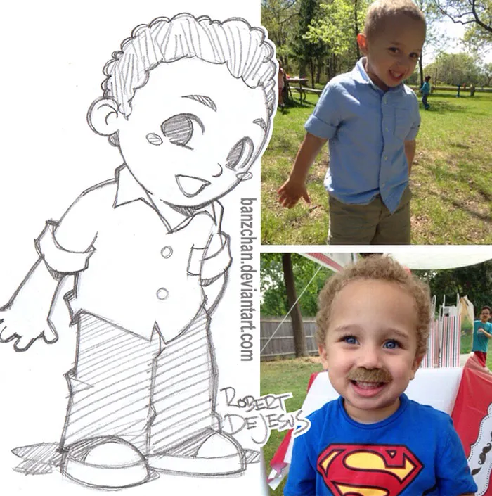 Illustrator Turns Strangers Into Anime Characters
