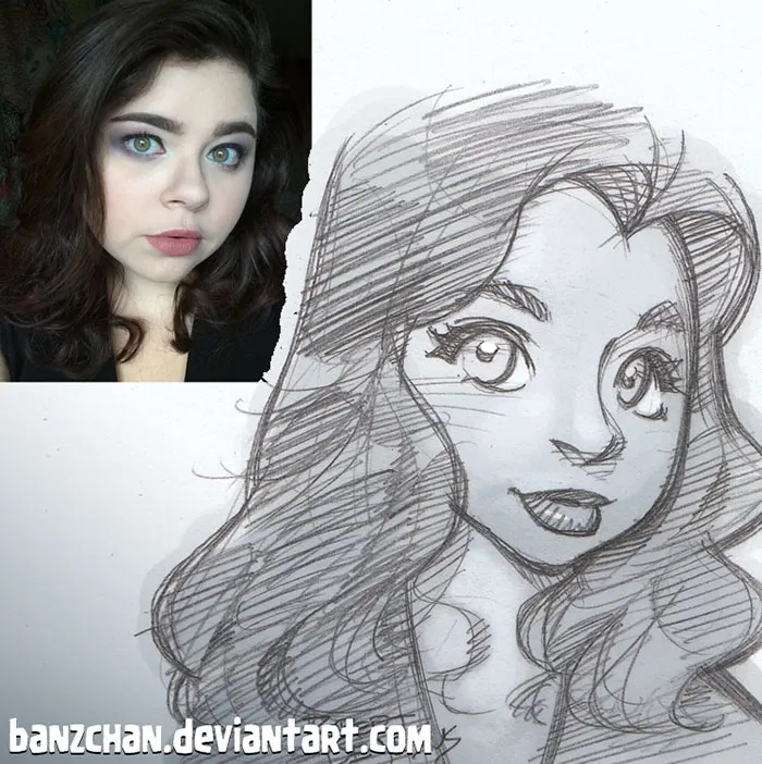 Illustrator Turns Strangers Into Anime Characters