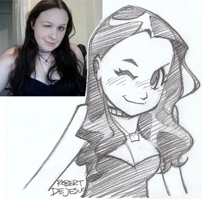 Illustrator Turns Strangers Into Anime Characters