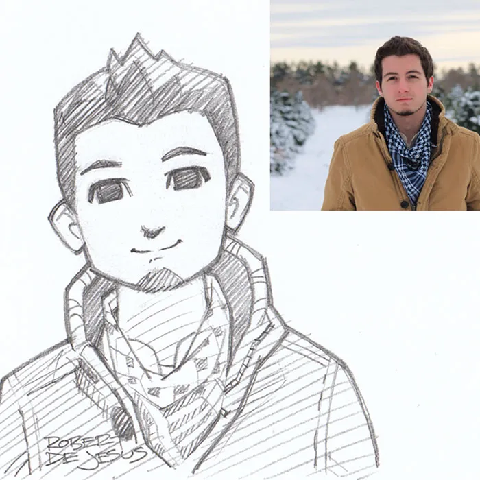 Illustrator Turns Strangers Into Anime Characters