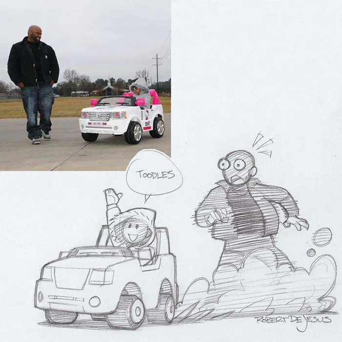 Illustrator Turns Strangers Into Anime Characters