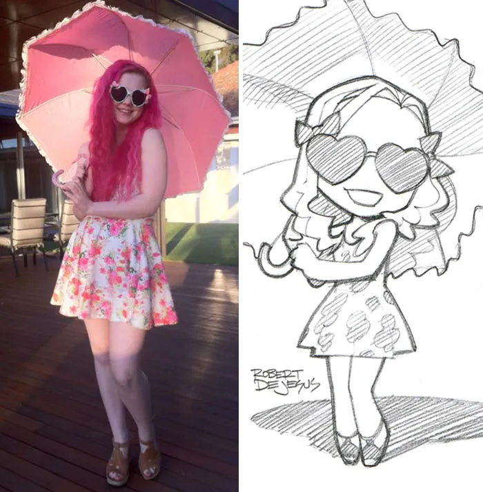 Illustrator Turns Strangers Into Anime Characters