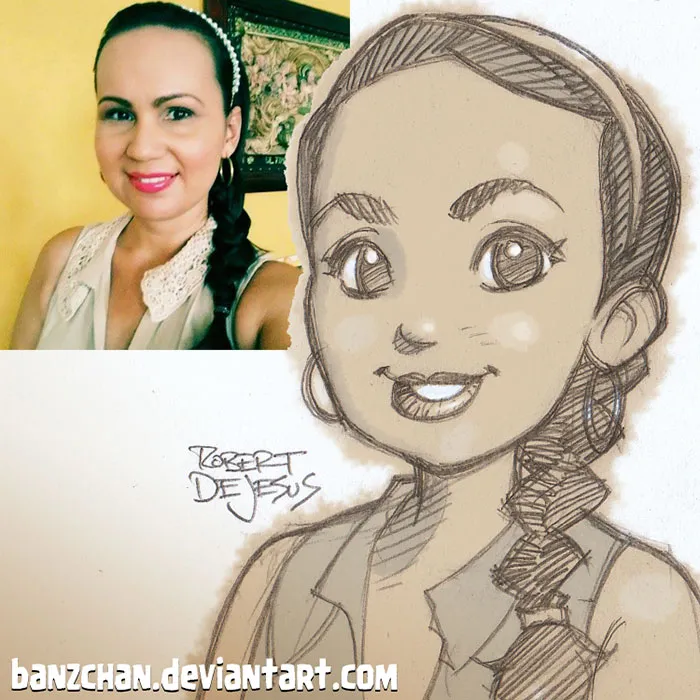 Illustrator Turns Strangers Into Anime Characters