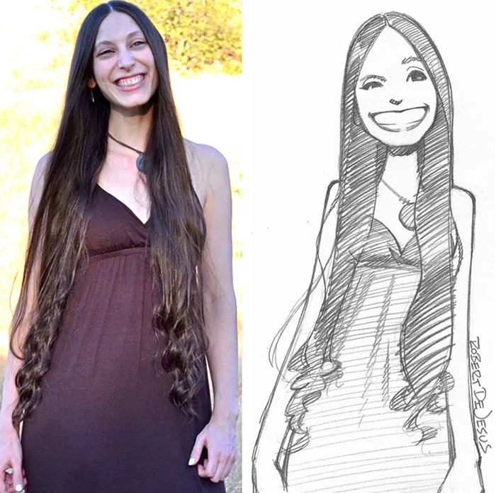 Illustrator Turns Strangers Into Anime Characters