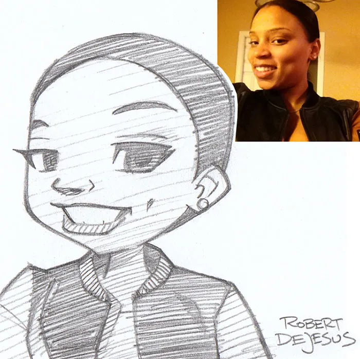Illustrator Turns Strangers Into Anime Characters