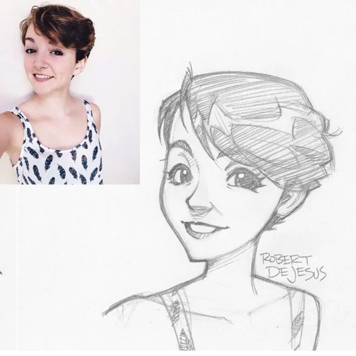 Illustrator Turns Strangers Into Anime Characters