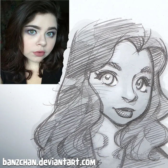 Illustrator Turns Strangers Into Anime Characters