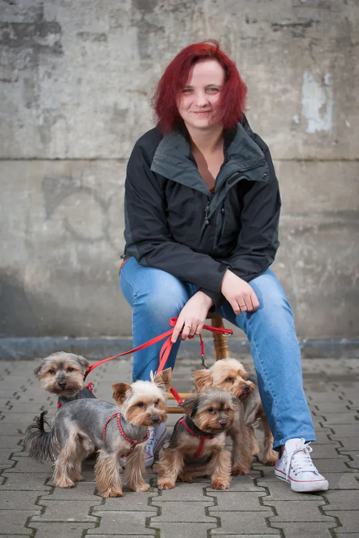 People In My District Like Animals. That Is Why I Had An Idea To Take Portraits Of My Neighbour's Pets With Their Owners...