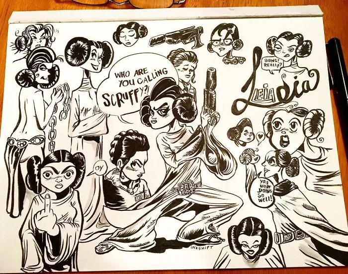 290 Touching Tributes To Late Carrie Fisher By Artists Around The World