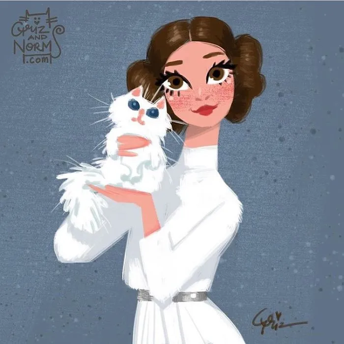 290 Touching Tributes To Late Carrie Fisher By Artists Around The World