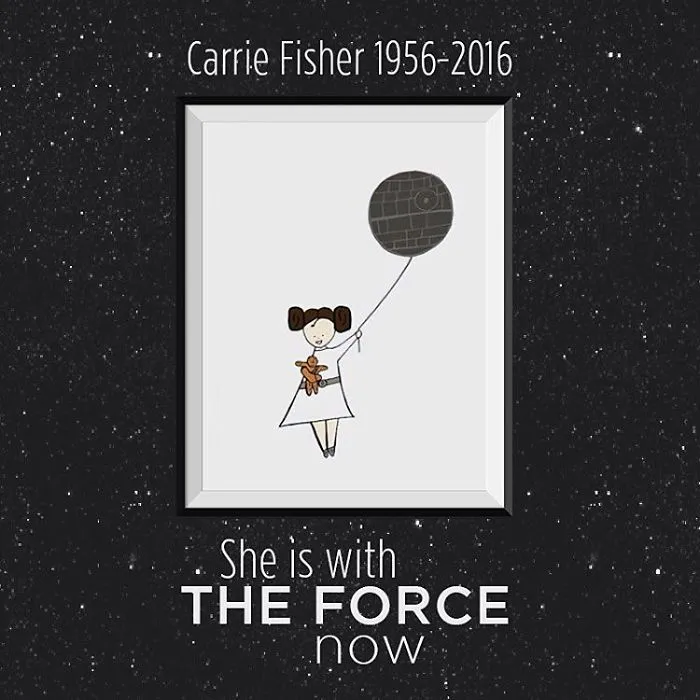 290 Touching Tributes To Late Carrie Fisher By Artists Around The World