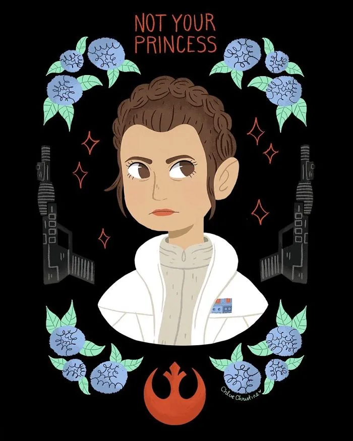 290 Touching Tributes To Late Carrie Fisher By Artists Around The World