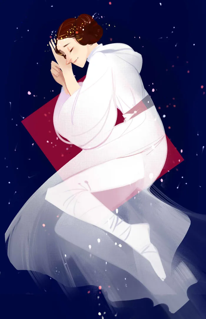 290 Touching Tributes To Late Carrie Fisher By Artists Around The World