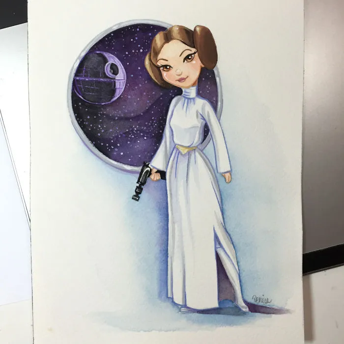 290 Touching Tributes To Late Carrie Fisher By Artists Around The World