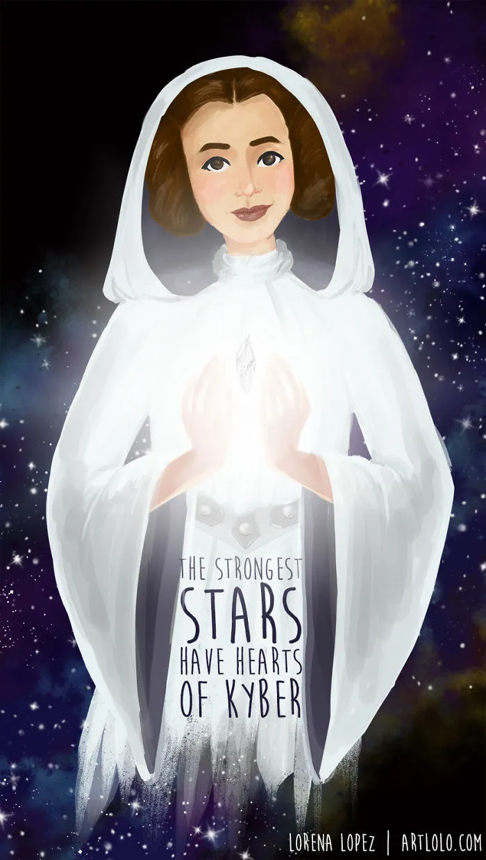 290 Touching Tributes To Late Carrie Fisher By Artists Around The World