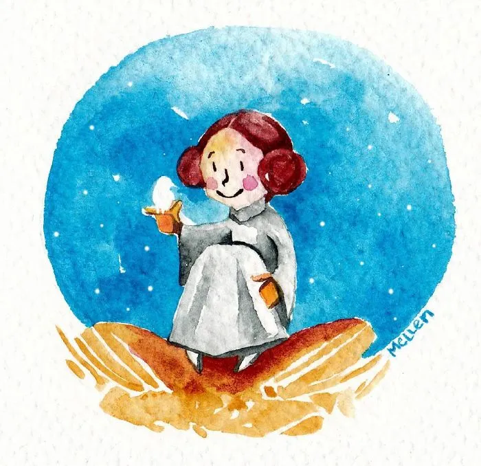 290 Touching Tributes To Late Carrie Fisher By Artists Around The World