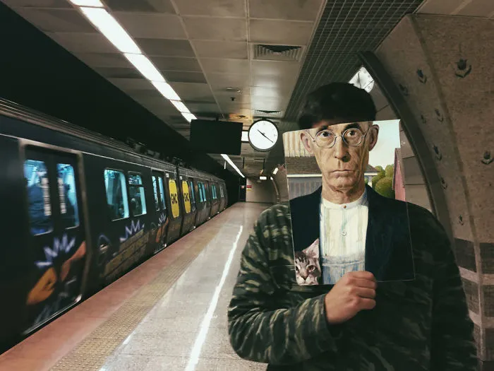 I Make Classical Paintings Travel Through The City