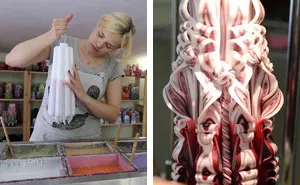 Candle Carving Art