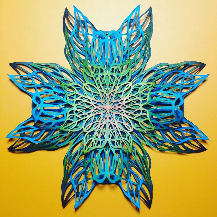 Intricate Interlocked Geometric Cut Paper Sculptures Inspired By Science And Nature By Chrissie Hart
