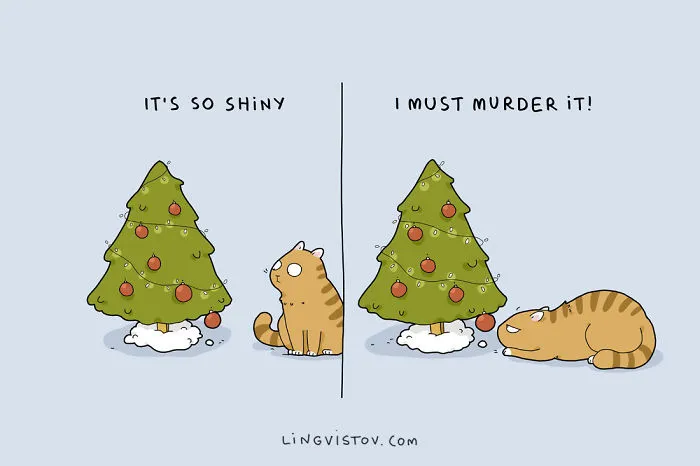 What It's Like To Celebrate Christmas With Pets (10 Pics)