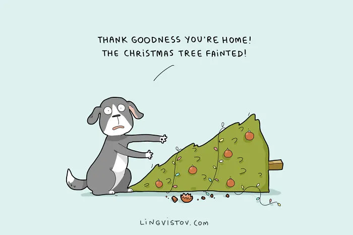 What It's Like To Celebrate Christmas With Pets (10 Pics)