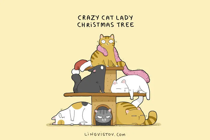What It's Like To Celebrate Christmas With Pets (10 Pics)