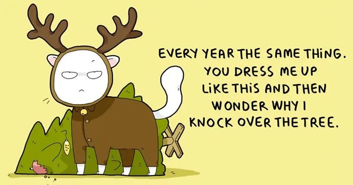 What It's Like To Celebrate Christmas With Pets (10 Pics)