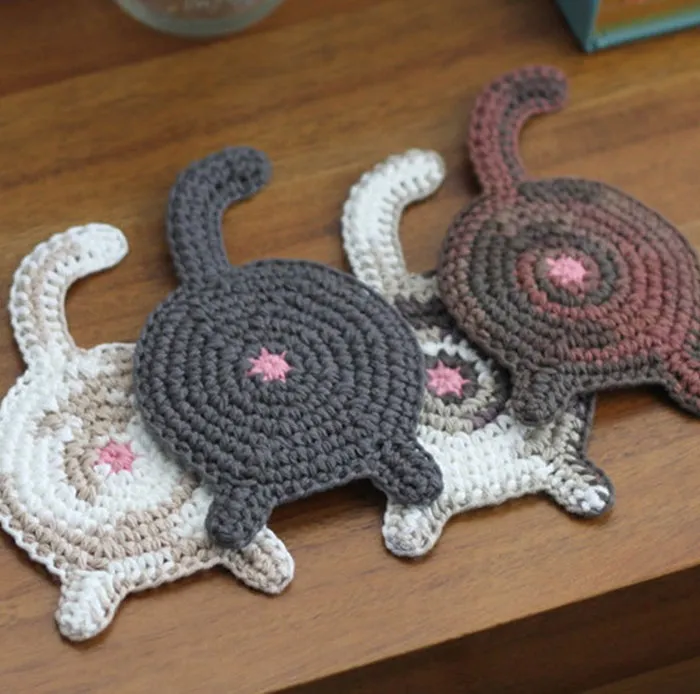 Cat Butt Coasters