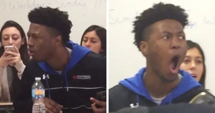 This Teen's Reaction To Rare Animals His Teacher Brought To Class Became A Hilarious Meme
