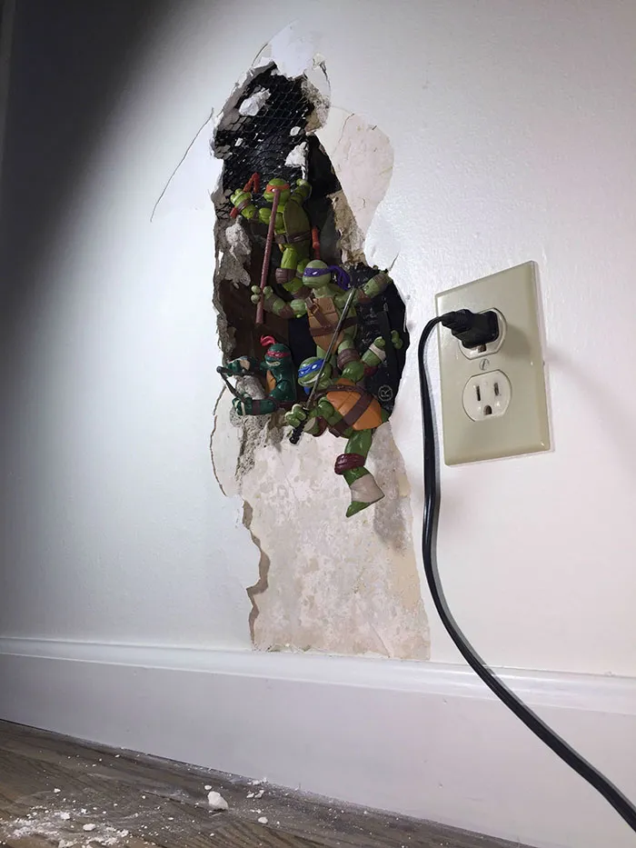 Wall Got Busted From Water Damage, I Think It Looks Way Better Now