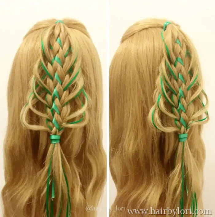 Intricate Christmas Tree Braid