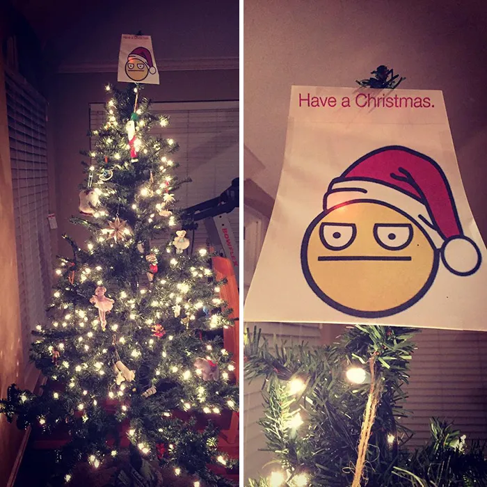 Have A Christmas Tree Topper