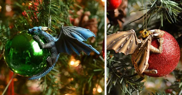 Dragons Protecting Baubles Like Their Own Eggs Is What Your Christmas Tree Needs This Year