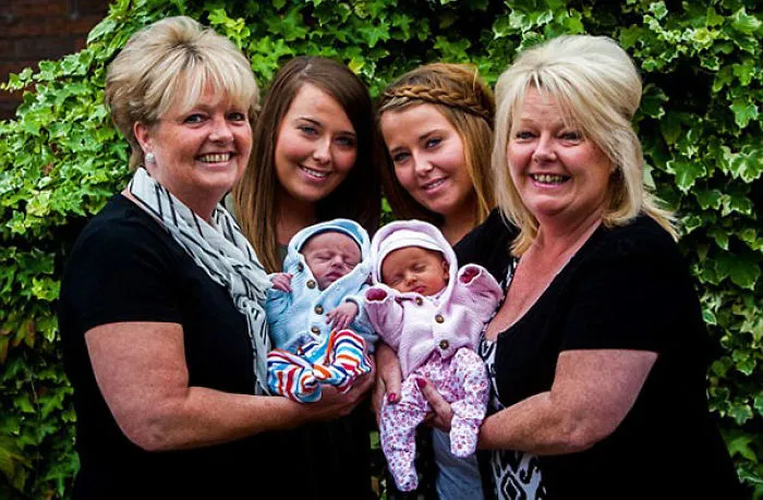 A Treble Of Doubles: Third Generation Of Twins Born Into Same Family
