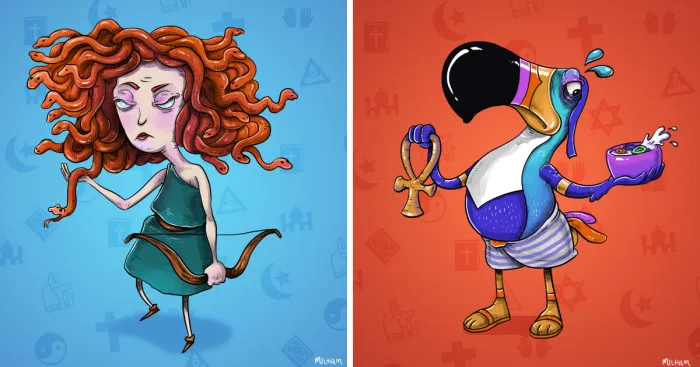 I Imagined Famous Characters As Gods