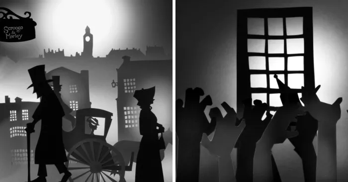 A Christmas Carol That I Created In 25 Cardboard Parts