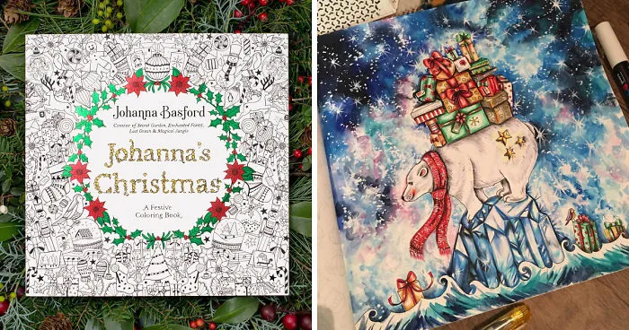 I Spent My Summer Listening To Christmas Tunes To Create This Christmas-Themed Adult Coloring Book