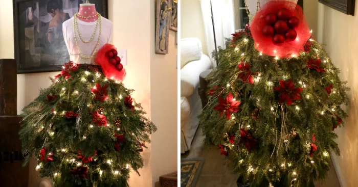My 16-Year-Old Made This Christmas Tree Dress