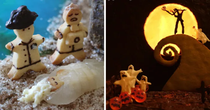 I Recreate Iconic Scenes In Gingerbread