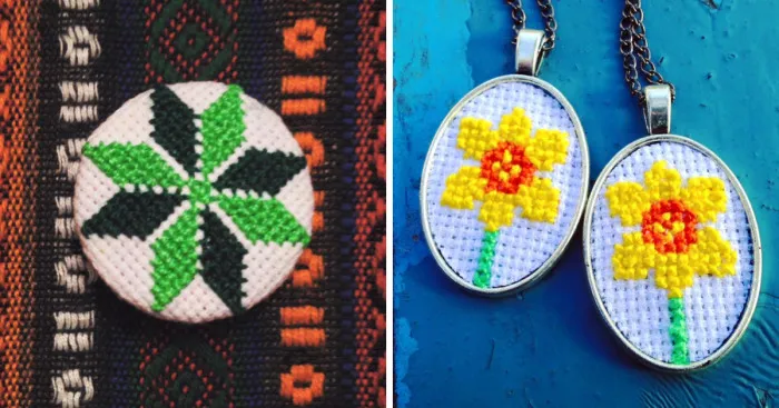 Granny Taught Us How To Cross Stitch And We Made This Art Wearable