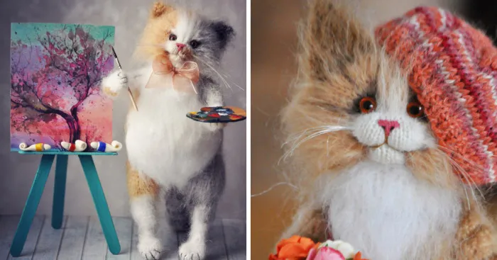Touching Mohair Collectibles: Adorable Fluffies By Olga Besogonova