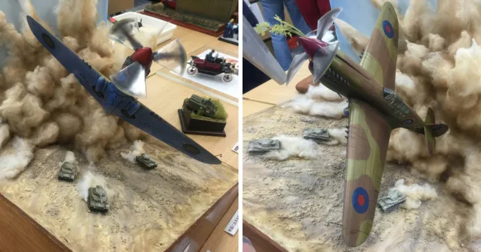 Hand-Made Diorama Aircraft From The Second World War