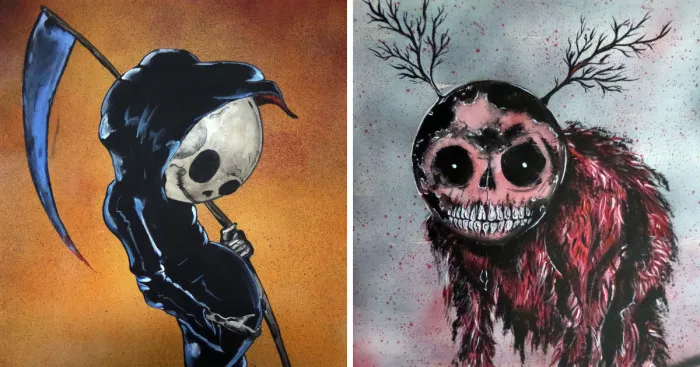 I Like To Paint Creepy And Amusing Things