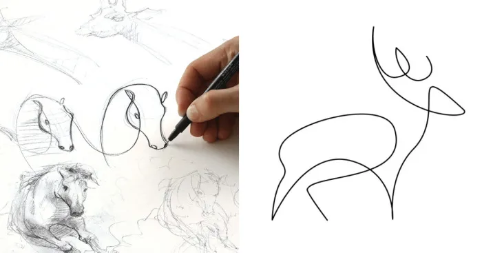 Minimalist One Line Animals By A French Artist Duo