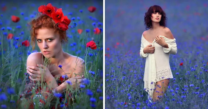 I Photograph 'Mermaids' In The Ocean Of Flowers