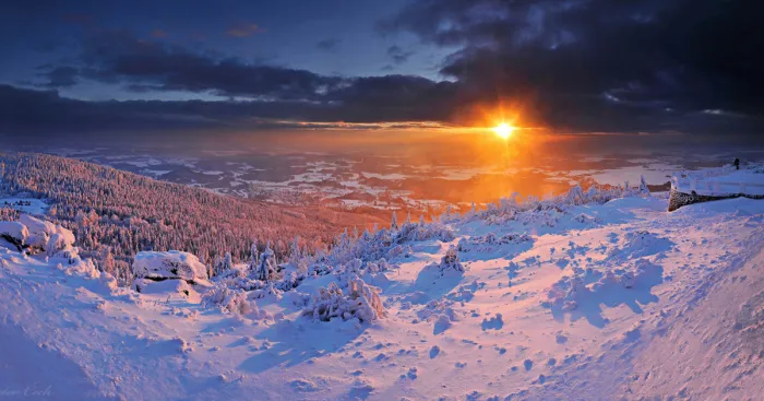 Land Of Miracles: Frozen Day In Czech Republic
