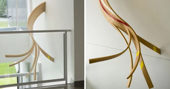 Eric Sauvé's Bent Laminated Artwork Sets Floor Free