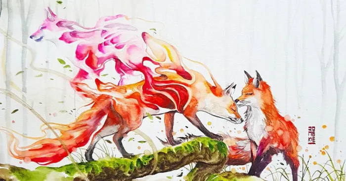 I Create Animal Spirits Through Watercolor
